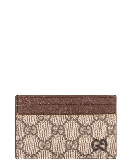 Gucci Natural gg Monogram Card Holder for men