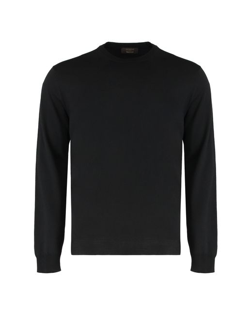 Slowear Black Sweater With Round Neck for men