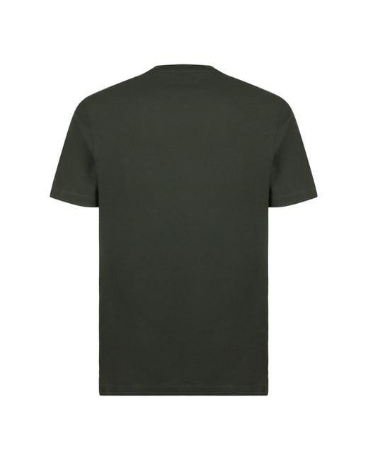 Slowear Green Crew Neck T-Shirt Made Of Cotton for men