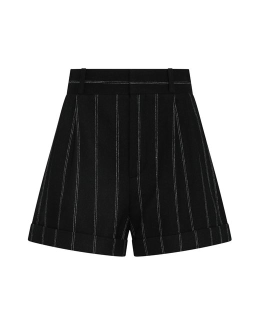 The Mannei Black Wool Shorts