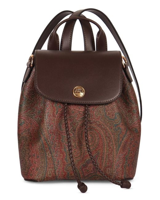 Etro Brown Essential Small Backpack