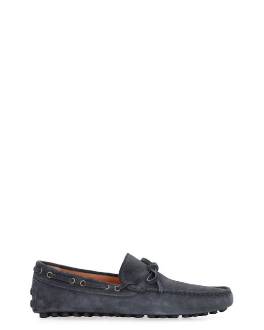Doucal's Suede Loafers in Black for Men Lyst