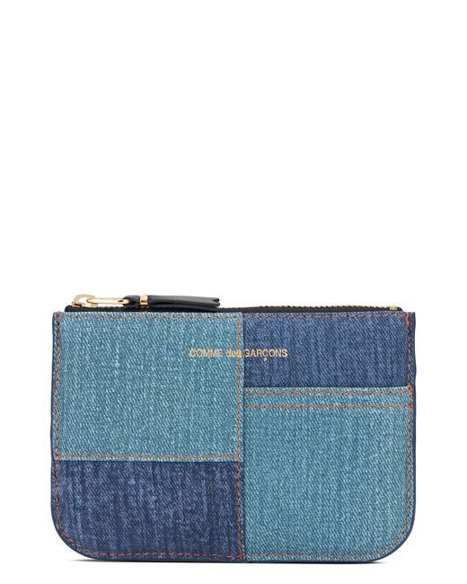 Portafoglio Denim Patchwork di Comme des Garçons in Blue