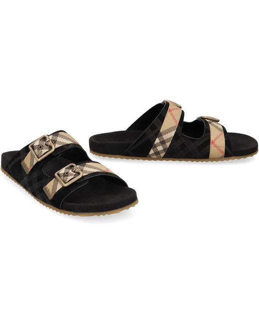Burberry Black Urchin Sandals