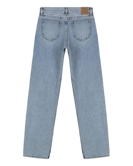 Totême Blue Straight Jeans With 5 Pockets
