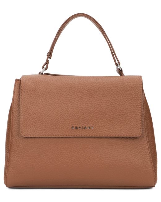 Orciani Brown Borsa Sveva Soft Medium