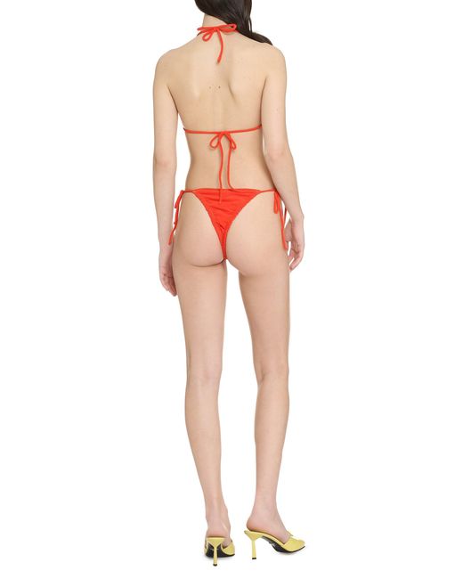 Reina Olga Red Concetta Triangle Bra Bikini