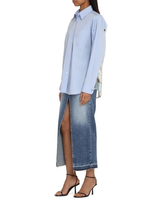 Stella McCartney Blue Oversized Shirt Shirts Light
