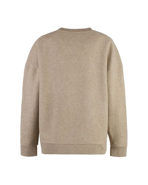 Max Mara Brown Elvira Luxe Wool And Cashmere Sweater