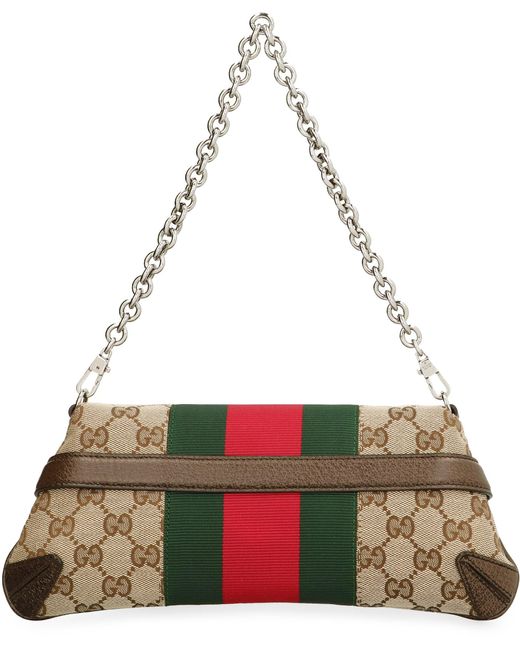 Gucci Red Horsebit Chain Small Shoulder Bag
