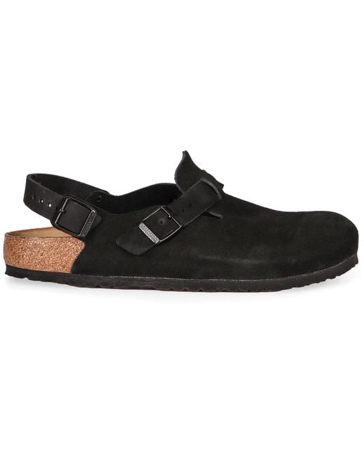 Birkenstock Black Tokio Suede Mules