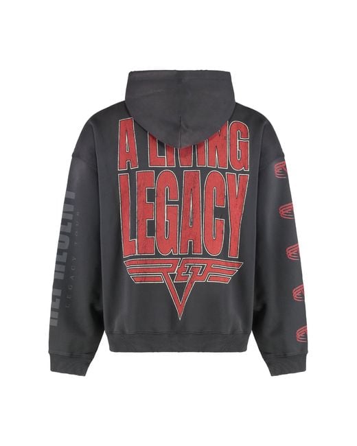 Represent Black Hoodie Living Legacy Tour In Cotton for men