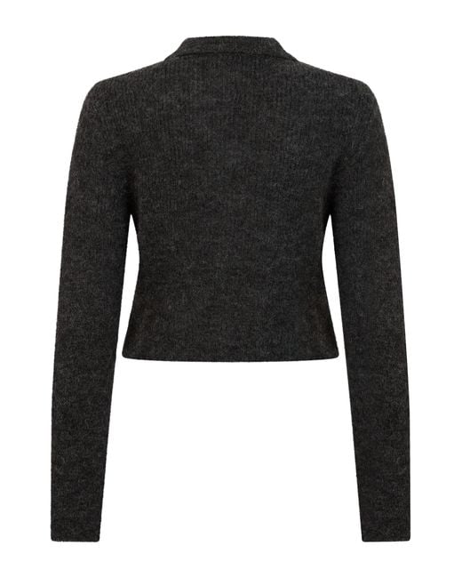 Our Legacy Black Cropped Polo