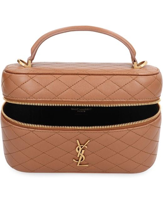 Borsa Vanity Gaby in pelle di Saint Laurent in Brown