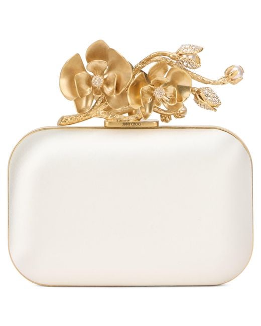 Jimmy Choo Natural Clutch Cloud