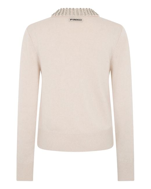 Pinko Natural Ventotene Wool Blend Sweater