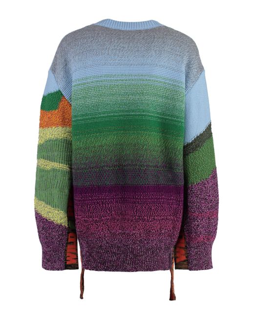 Stella McCartney Multicolor Long Sleeve Crew-neck Sweater