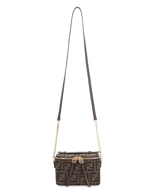 Fendi Gray Mini Vanity Handbag