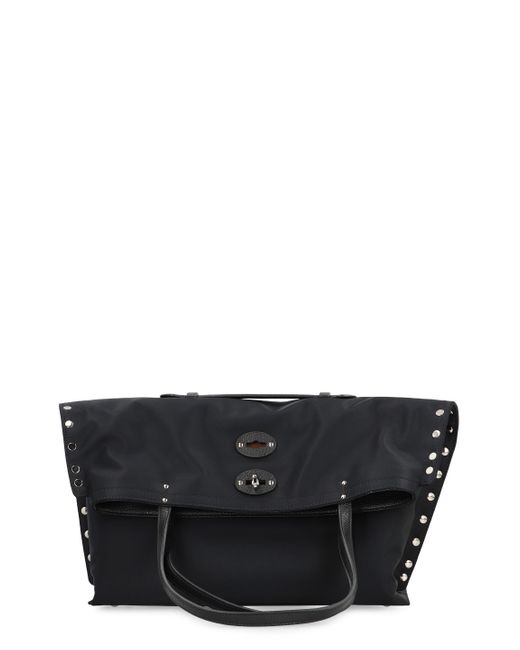 Tote bag A'spasso® in pelle di Zanellato in Black