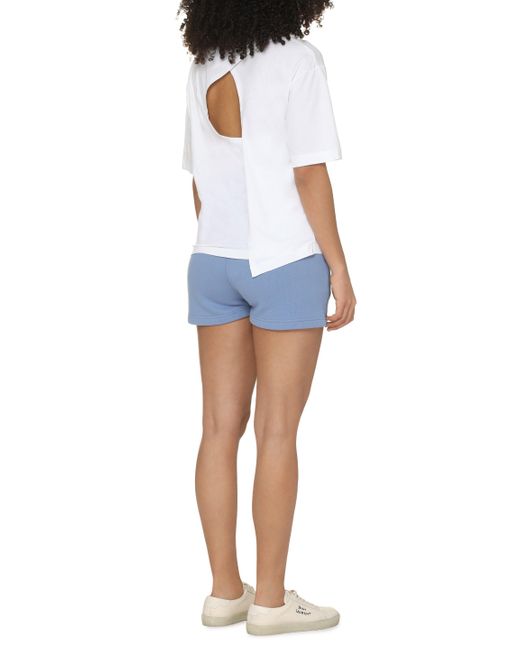 T-shirt girocollo in cotone di Calvin Klein in White