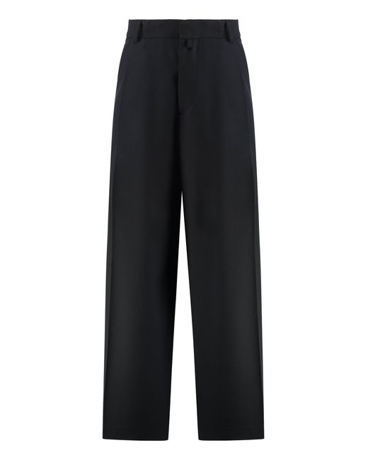Dries Van Noten Black Wool Trousers for men