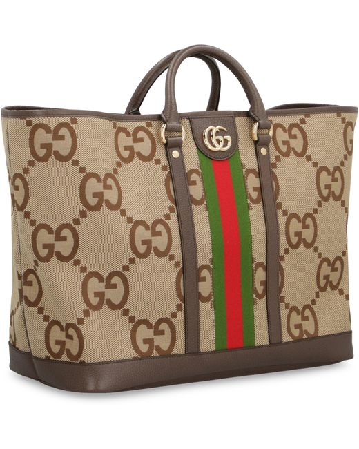 Gucci Brown Jumbo GG Medium Tote Bag