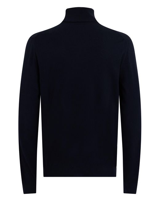 Slowear Blue High-Neck Turtleneck Sweater for men