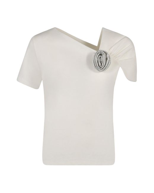 Top in misto cotone di GIUSEPPE DI MORABITO in White