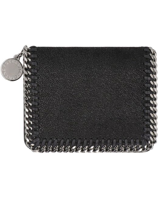 Stella McCartney Black Bi-Fold Wallet Falabella