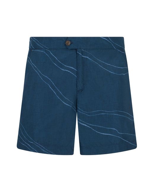 Slowear Blue Technical Fabric Swim Shorts for men