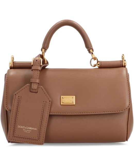 Dolce & Gabbana Brown Handbag My Sicily
