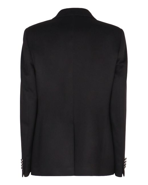 0205 Tagliatore Black Single-Breasted Jacket J-Paris