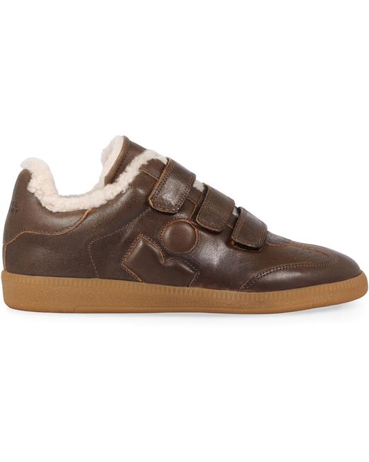 Sneakers low-top in pelle di Isabel Marant in Brown
