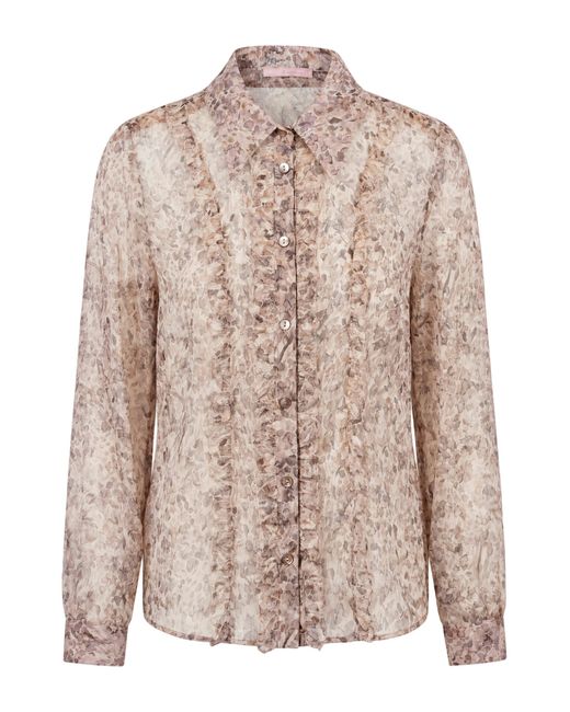 Kristina Ti Pink Floral Shirt