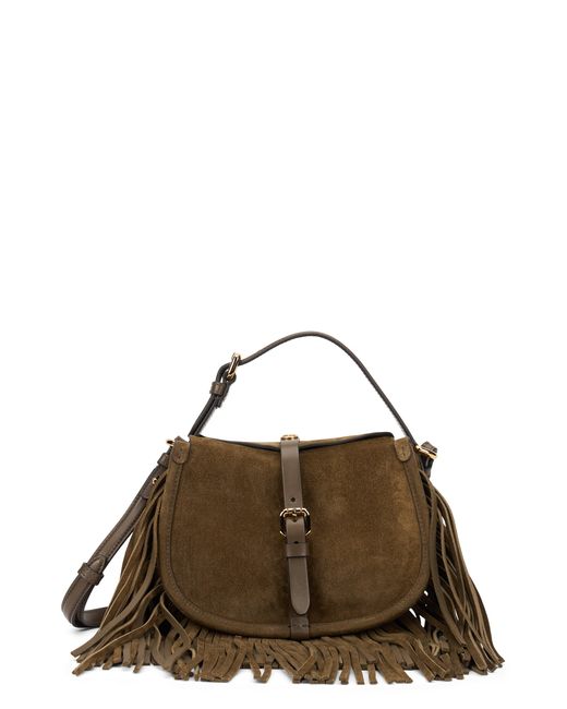 Etro Brown Fringe Shoulder Bag