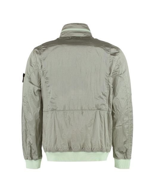 Stone Island Gray Techno Fabric Jacket for men