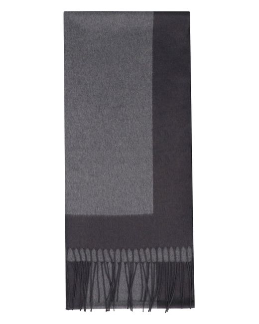 Sciarpa jacquard in seta di Saint Laurent in Gray da Uomo