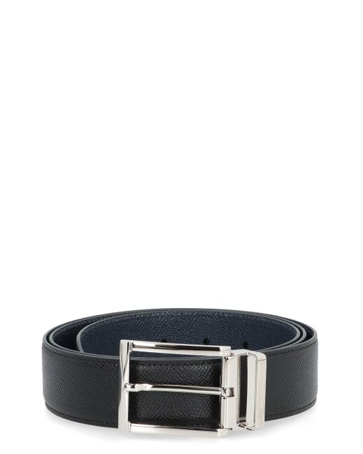 Cintura reversibile Gancini in pelle di Ferragamo in Gray da Uomo
