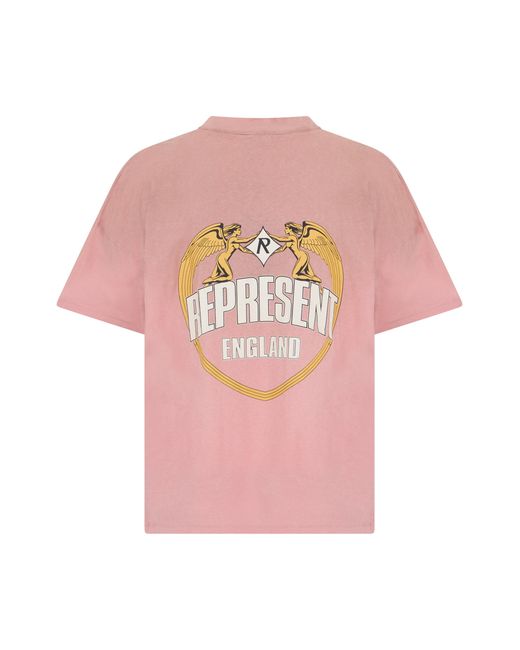 Represent Pink T-Shirt Angel Border for men