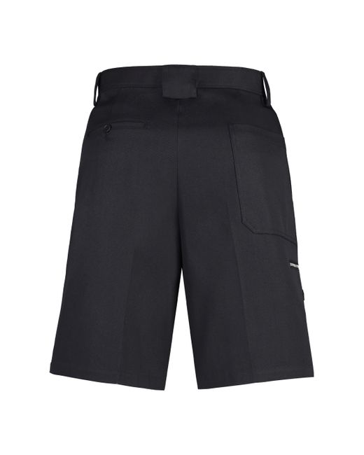Lanvin Blue Cotton Bermuda Shorts for men