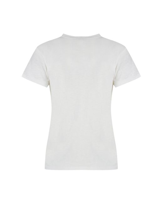 T-shirt girocollo in cotone di Polo Ralph Lauren in White