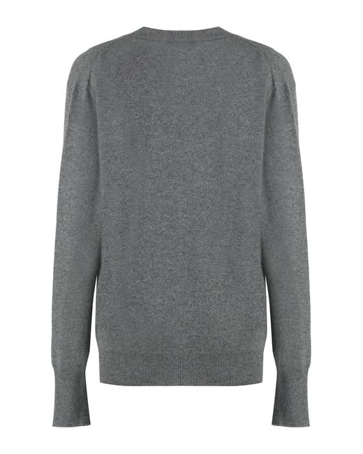 Jil Sander Gray Cashmere Cardigan