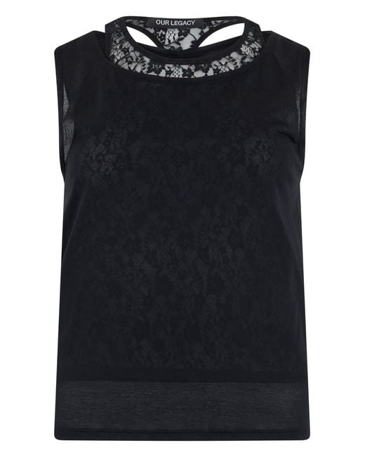 Our Legacy Black Stocking Tank Top