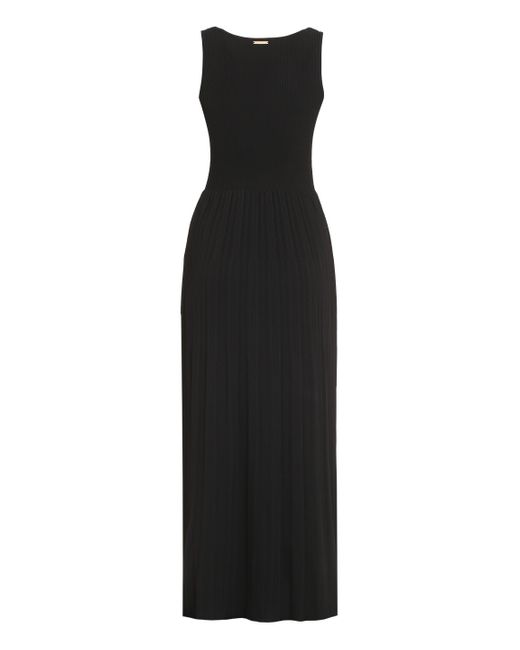 MICHAEL Michael Kors Black Knitted Long Dress