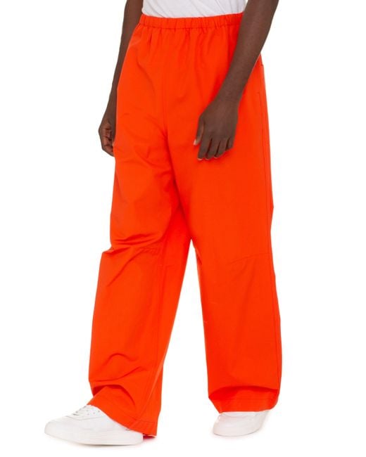 Gucci Red Skater Poplin Cotton Trousers for men