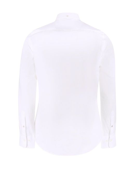 Gant White Button-down Collar Cotton Shirt for men