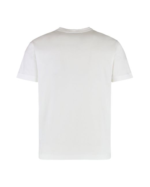 Stone Island White Cotton Crew-neck T-shirt for men