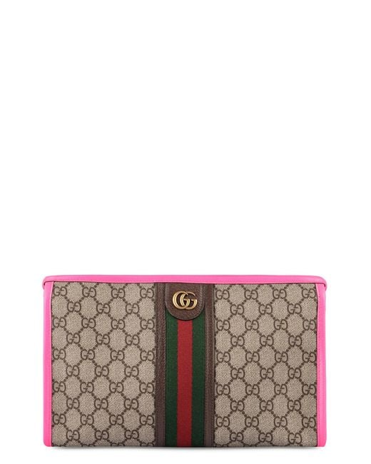 Gucci Gray Ophidia Pouch for men