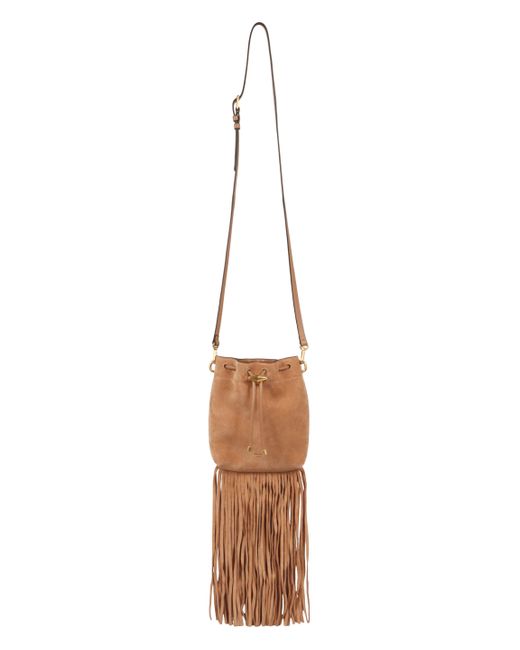Jimmy Choo White Bon Bon Mini Bucket Bag