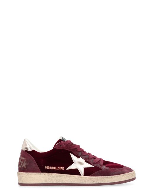 Golden Goose Deluxe Brand Purple Ball Star Low-Top Sneakers
